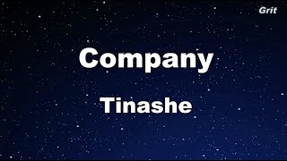 Company  Tinashe Karaoke 【With Guide Melody】 Instrumental [upl. by Ahsitauq]