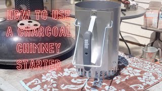 How To Use A Charcoal Chimney Starter In Less Then 3min [upl. by Wieche]