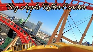 Big Apple Coaster POV New York New York Hotel amp Casino Las Vegas【4K】 [upl. by Synned]