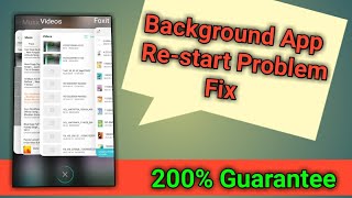 Background Application Restart Problem [upl. by Rik]