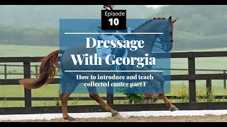 HOW TO INTRODUCE AND TEACH COLLECTED CANTER PART 1  DRESSAGE WITH GEORGIA EP 10 [upl. by Elinore]