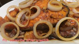 BISTEK NA SALMON Fish Steak [upl. by Eltsyrk]