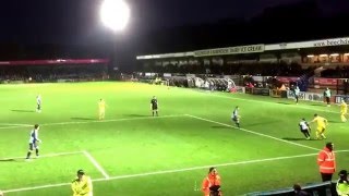 Oxford fans at Wycombe yesterday 191215 [upl. by Johny]