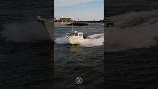 Steiger Craft Pilot House exiting Manasquan Inlet 🔥 steigercraft5054  Jersey Boats [upl. by Melinde]