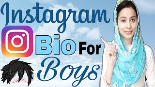 Part 2  Instagram Bio Ideas For Boys  Crazy Instagram bio ideas  Instagram  Insta Bio For Boys [upl. by Aicirtak]