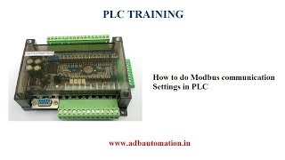 How to do Modbus Communication setting in PLC [upl. by Rooker]