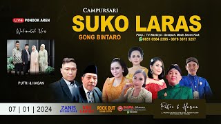 LIVE 070124 🔴CS SUKO LARAS GONG BINTARO 0851 0584 2395  PERNIKAHAN PUTRI amp HASAN  RK SOUND 03 [upl. by Nere443]