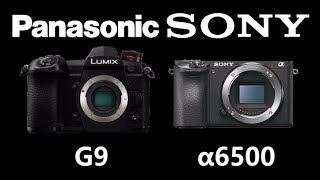 Panasonic LUMIX G9 vs Sony Alpha a6500 [upl. by Vivl]