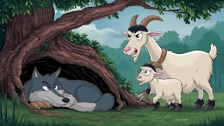 The Wolf amp The Seven Little Goats  Animal kids Cartoon  Jingle Toons Fairy Tales  Kids Story [upl. by Rasure]