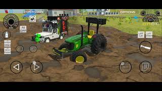 Jondher Tractor and Dj Dono Fass gaye Kichad Me Kichad se Bahar Kaise Nikale  trending gameplay [upl. by Nnyladnarb]