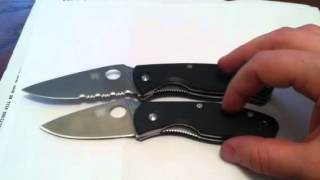 Spyderco persistence vs tenacious [upl. by Constantine]