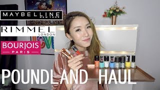 POUNDLAND MAKEUP HAUL  POUNDLAND NAIL POLISH HAUL [upl. by Rhett]