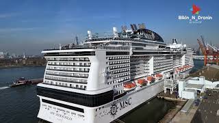 MSC Meraviglia  12092023 Taking on passengers New YorkPort Canaveral FLThe Bahamas [upl. by Marsden]