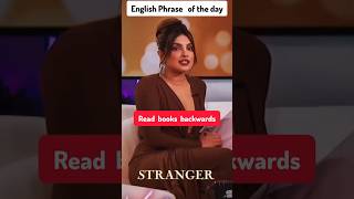 Read book backwards Advanced English phrase shorts english bollywood [upl. by Paske]