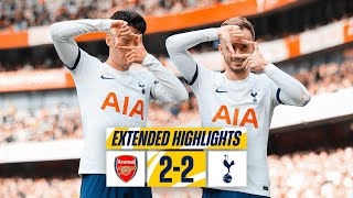 ARSENAL 22 TOTTENHAM HOTSPUR  PREMIER LEAGUE EXTENDED HIGHLIGHTS  SONNY GETS 150TH SPURS GOAL [upl. by Libbey]