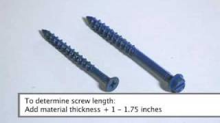 How To Use Tapcon Concrete Screws [upl. by Vitkun]