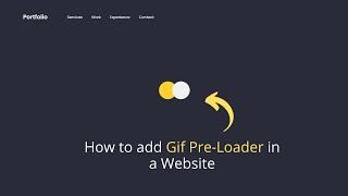 How to Add a Captivating Gif PreLoader to Your Website for Enhanced User Experience [upl. by Lede]