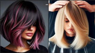 Top 30 Stacked Bob Haircuts andHairstyles with Bangs For WomenTrending In 2024 [upl. by Primalia]