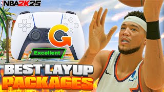 THE BEST LAYUP PACKAGES For ALL BUILDS In NBA 2K25  ALL HEIGHTS 5’77’3 amp ALL RATINGS [upl. by Ydeh778]