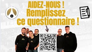 QUESTIONNAIRE  Aideznous à être meilleurs  Merci à vous [upl. by Atnauqahs]