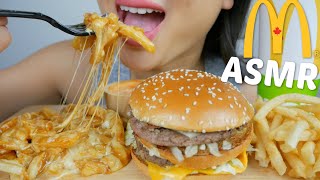 McDonalds Bacon Big MacCheesy Poutine amp Fries ASMR NO Talking Mukbang  NE Lets Eat [upl. by Iman]