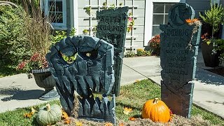 How To  Ken Wingards DIY Graveyard Tombstones  Hallmark Channel [upl. by Eivi192]