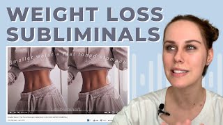 The Truth About Weight Loss Subliminals They Actually Work [upl. by Resor]