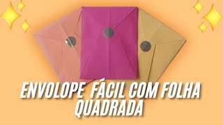 Envelope nível Facil Dobradura fácil de envelopeOrigami envelope easy envelopeideas with paper [upl. by Panta]