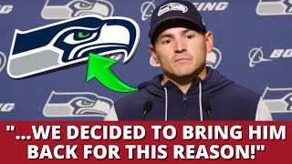 URGENT UNEXPECTED SEAHAWKS JUST SIGNED HIM AGAIN CHECK IT OUT SEATTLE SEAHAWKS NEWS [upl. by Lanuk]