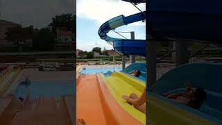 Rainbow WaterSlide at Nymphaea WaterPark Oradea Romania shorts [upl. by Cindra465]