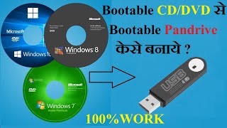 make bootable pendrive from bootable cddvd 2022 [upl. by Anowahs]