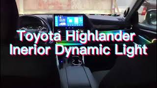 Toyota Highlander with Dynamic Ambient Lighting [upl. by Analim420]