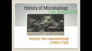 antonie van leeuwenhoek contribution in Microbiology  History of microbiology [upl. by Aliuqahs]