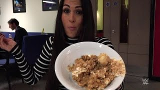 Nikki Bella and Naomi enjoy their favorite UK dessert [upl. by Gehlbach799]