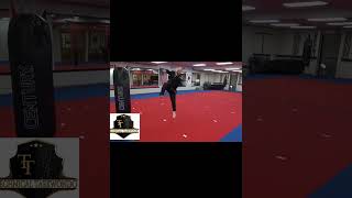 Flying Sidekick Quick Video taekwondomartialarts martialarts karate [upl. by Tomasz]