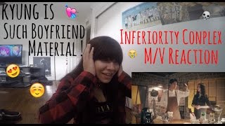 Kyung is such Boyfriend Material 자격지심 MV Reaction [upl. by Alarick696]