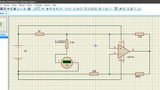 45mA Constant Current Source design simulated on Proteus  Electrical Engineering  Circuits [upl. by Lilli]