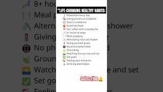 Lifechanging healthy habits lifehacks lifelessons life lifestyle lifechanging [upl. by Uriisa]