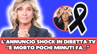 TRAGICO LUTTO PER LA TELEVISIONE ITALIANA L’ANNUNCIO SHOCK IN DIRETTA TV… [upl. by Hiller46]