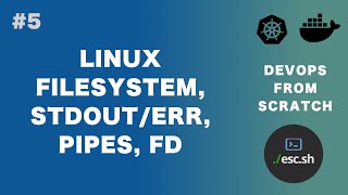 5 DevOps From Scratch  File Descriptors Standard outputerror Pipe Grep File system hierarchy [upl. by Kajdan]
