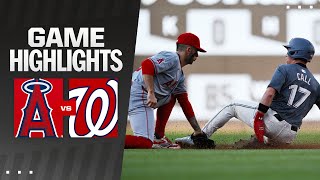 Angels vs Nationals Game Highlights 8924  MLB Highlights [upl. by Aihtnys789]