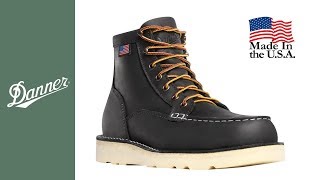 Danner Bull Run Black Moc Toe Work Boot [upl. by Marcia]