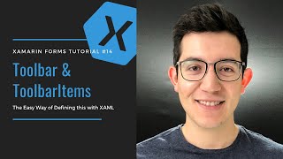 Toolbar and ToolbarItems in Xamarin Forms  The Easy Way [upl. by Hsekin442]