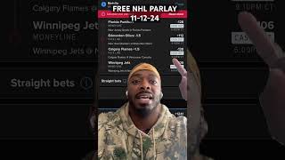 Free NHL Parlay  111224 Oilers vs IslandersPanthers vs Devils Flames vs CanucksJets vs Ranger [upl. by Eizus]