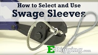 How to Select and Use Swage Sleeves  Installation Guide [upl. by Krahling]