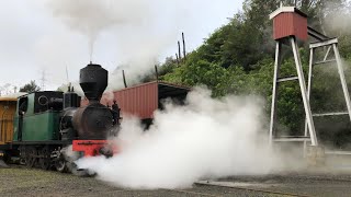 Peckett amp Sons 1630 departing Pukemiro station BTC Glen Afton Branch Line [upl. by Merill934]