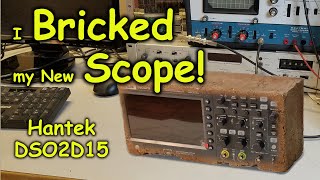 Bricked Hantek DSO2D15 Oscilloscope  Fix or Return [upl. by Hike]