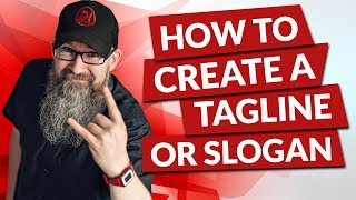 How to create a tagline or slogan [upl. by Leuqram]