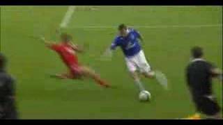 Gerrard Double Tackle on Jagielka [upl. by Cordeelia479]