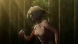 Levi Vs Female Titan  60 FPS [upl. by Odlawso299]